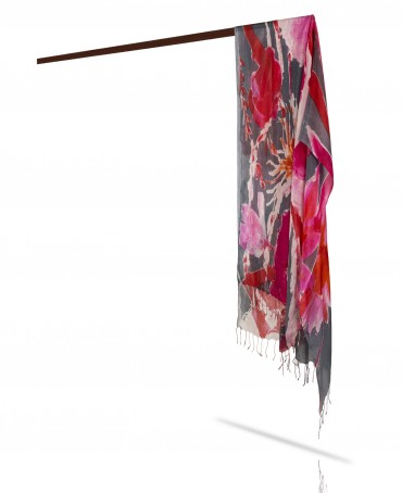 Палантин Женский S23-FLEUR.MODERNE/ROSE.CLAIR